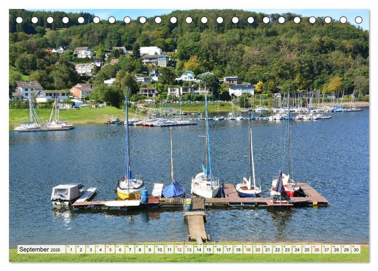 Produktbild: Rurberg und Woffelsbach - Leben wo andere Urlaub machen, in der Eifel (Tischkalender 2026 DIN A5 quer), CALVENDO Monatskalender