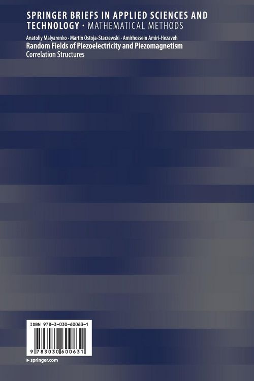Produktbild: Random Fields of Piezoelectricity and Piezomagnetism