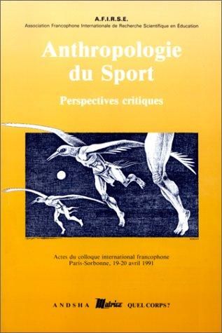 Produktbild: Anthropologie du sport