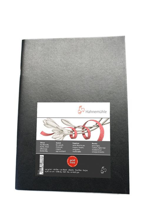 Produktbild: Hahnem&uuml;hle Papier Sketch Booklet Black, DIN A 5, 140 g/m&sup2;