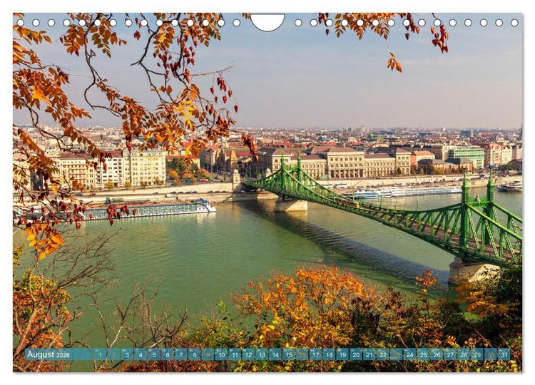 Produktbild: Romantisches Budapest - Ungarns sch&ouml;ne Hauptstadt an der Donau (Wandkalender 2026 DIN A4 quer), CALVENDO Monatskalender