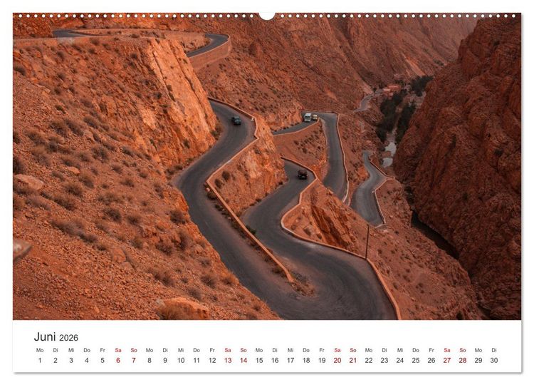 Produktbild: Marokko - Eine wunderbare Reise nach Nordafrika. (Wandkalender 2026 DIN A2 quer), CALVENDO Monatskalender