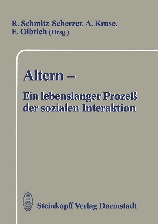Produktbild: Altern - Ein lebenslanger Proze&szlig; der sozialen Interaktion