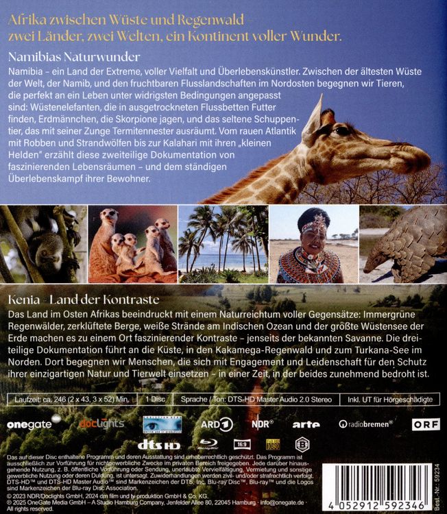 Produktbild: Namibias Naturwunder & Kenia - Land der Kontraste (naturwelten)
