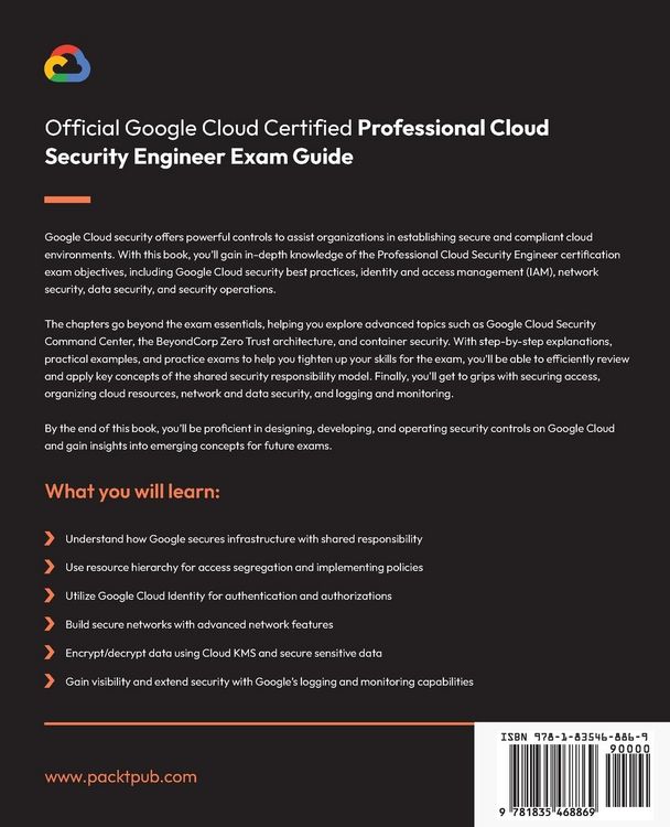 Produktbild: Official Google Cloud Certified Professional Cloud Security Engineer Exam Guide