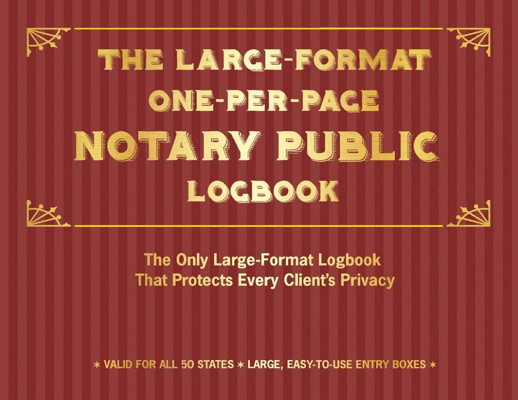 Produktbild: The Large-Format One-Per-Page Notary Public Logbook