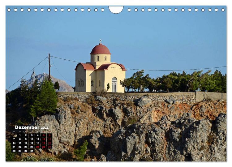 Produktbild: Kapellen und Kirchen auf Kreta (Wandkalender 2026 DIN A4 quer), CALVENDO Monatskalender