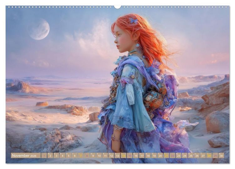 Produktbild: Anmutige Menschen - Atmosph&auml;risch und vertr&auml;umt (Wandkalender 2026 DIN A2 quer), CALVENDO Monatskalender