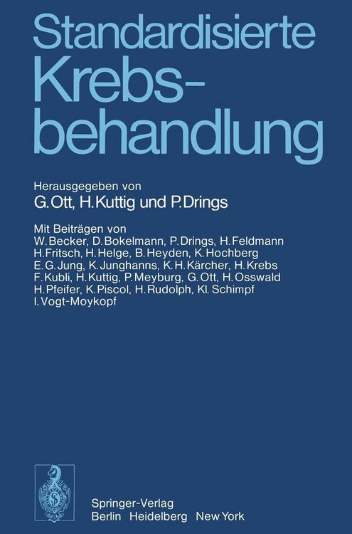 Produktbild: Standardisierte Krebsbehandlung
