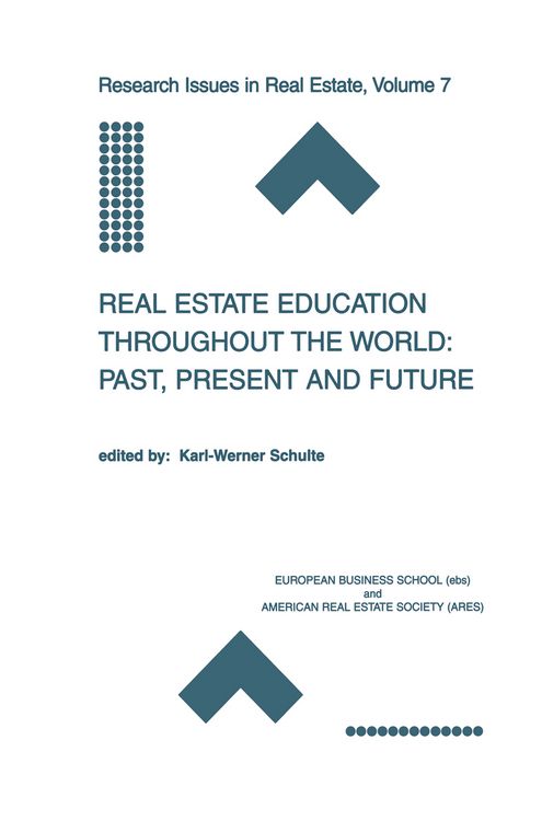 Produktbild: Real Estate Education Throughout the World: Past, Present and Future