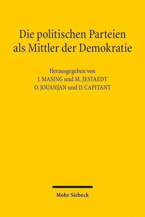 Produktbild: Die politischen Parteien als Mittler der Demokratie