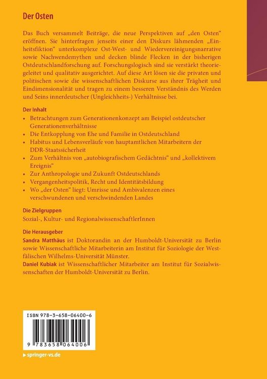 Produktbild: Der Osten