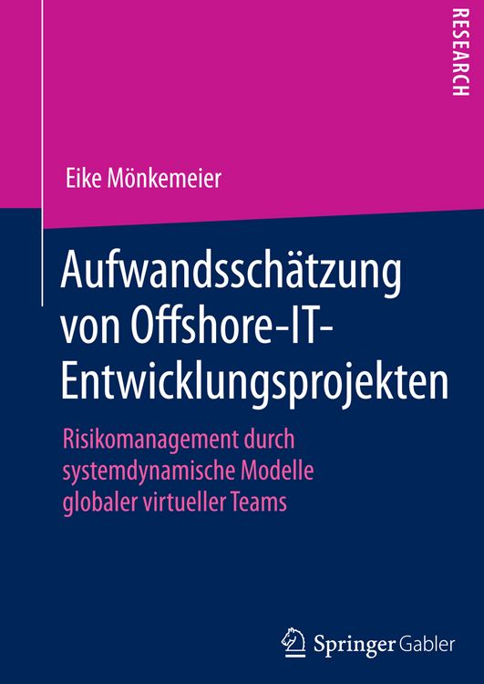 Produktbild: Aufwandssch&auml;tzung von Offshore-IT-Entwicklungsprojekten