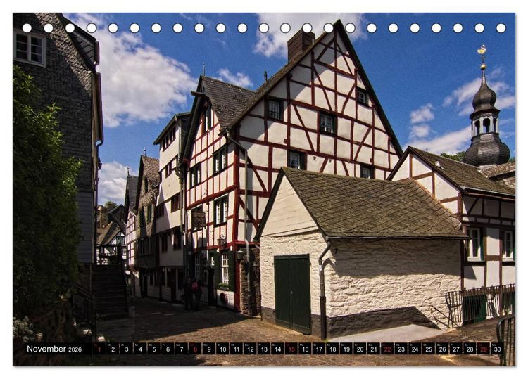Produktbild: Stadtansichten, Monschau die Altstadt (Tischkalender 2026 DIN A5 quer), CALVENDO Monatskalender