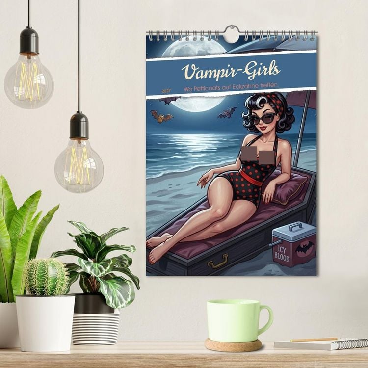 Produktbild: Vampir-Girls (Wandkalender 2027 DIN A4 hoch), CALVENDO Monatskalender