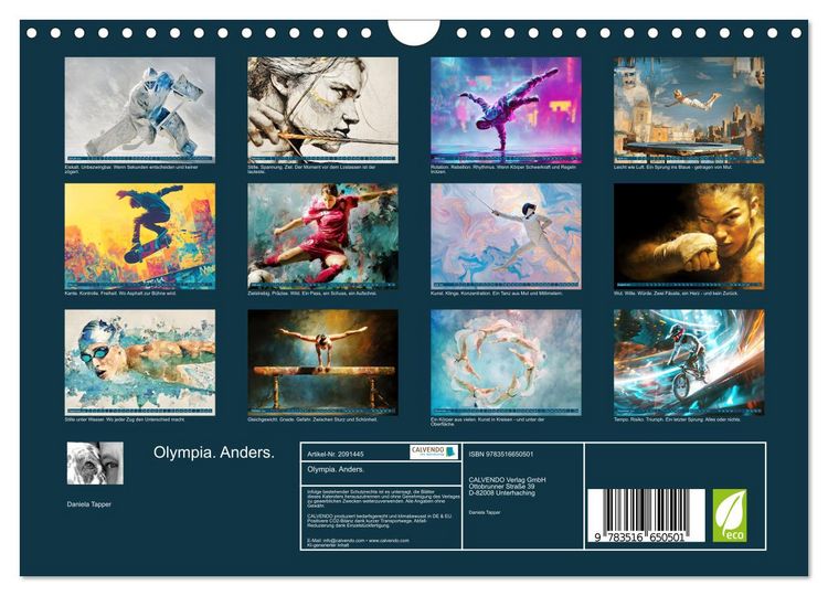 Produktbild: Olympia. Anders. (Wandkalender 2026 DIN A4 quer), CALVENDO Monatskalender