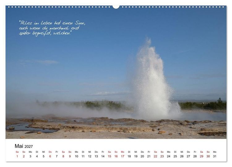Produktbild: Islandherzen (Wandkalender 2027 DIN A2 quer), CALVENDO Monatskalender