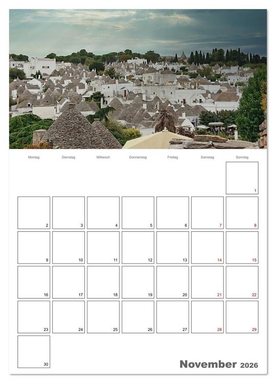 Produktbild: Faszinierendes Apulien (Wandkalender 2026 DIN A4 hoch), CALVENDO Monatskalender