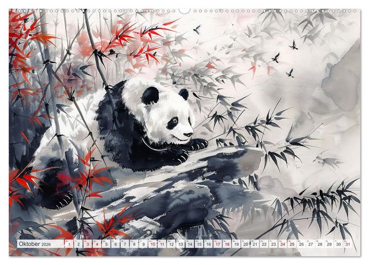 Produktbild: Die Essenz von China - Chinesische Landschaften und Symbole in Harmonie (Wandkalender 2026 DIN A2 quer), CALVENDO Monatskalender