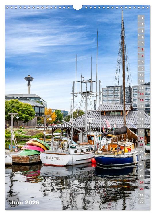 Produktbild: SEATTLE Imposante Stadt- und Naturimpressionen (Wandkalender 2026 DIN A3 hoch), CALVENDO Monatskalender