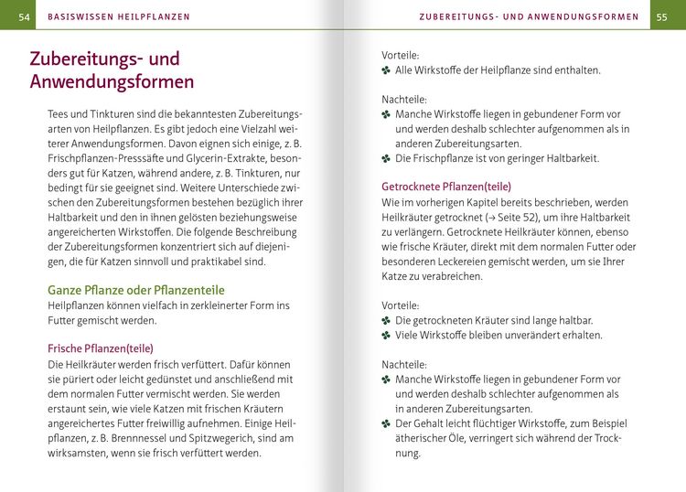 Produktbild: Gr&uuml;ne Hausapotheke f&uuml;r Katzen. Kompakt-Ratgeber