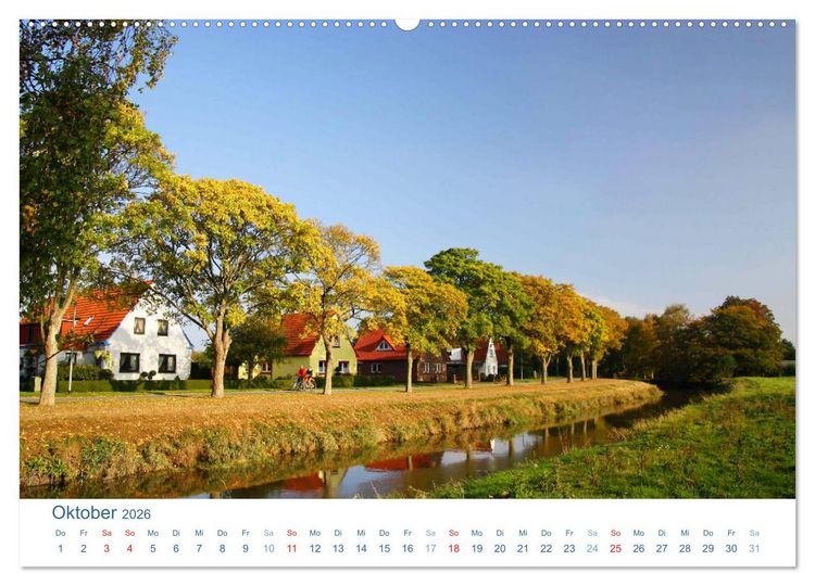 Produktbild: Nordenham und umzu 2026. Impressionen zwischen Weser und Wiesen (Wandkalender 2026 DIN A2 quer), CALVENDO Monatskalender