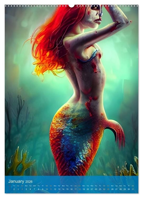 Produktbild: Sirens of the Undead Seas (Wall Calendar 2026 DIN A2 portrait), CALVENDO 12 Month Wall Calendar