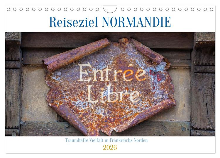 Produktbild: Reiseziel Normandie (Wandkalender 2026 DIN A4 quer), CALVENDO Monatskalender