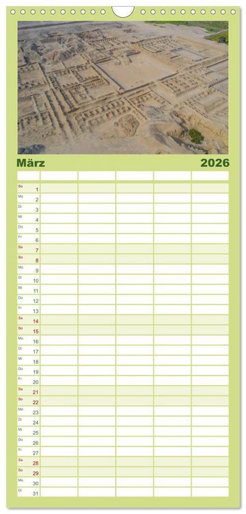 Produktbild: Familienplaner 2026 - Peru - Magie der Anden mit 5 Spalten (Wandkalender, 21 x 45 cm) CALVENDO