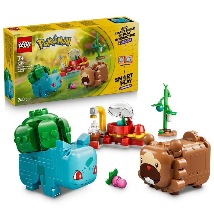 Produktbild: LEGO Pok&eacute;mon SMART Play: Beerenfete mit Bisasam und Bidiza kompatibles Set 72155