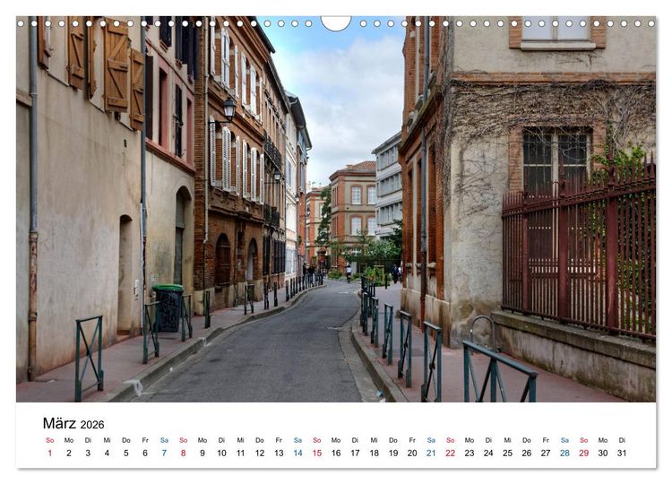 Produktbild: Frankreichs gro&szlig;e St&auml;dte - Toulouse (Wandkalender 2026 DIN A3 quer), CALVENDO Monatskalender