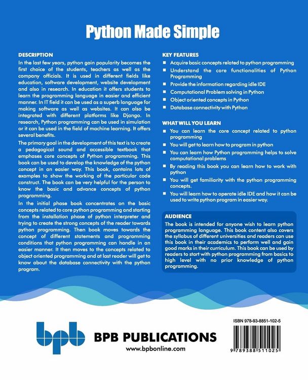 Produktbild: Python Made Simple