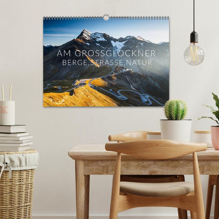 Produktbild: Am Gro&szlig;glockner. Berge, Stra&szlig;e, Natur (Wandkalender 2026 DIN A3 quer), CALVENDO Monatskalender