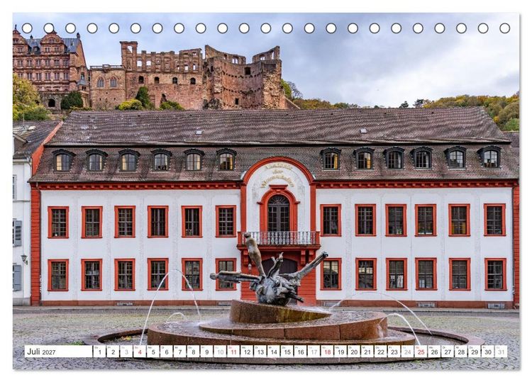 Produktbild: Baden-W&uuml;rttemberg - Heidelberg (Tischkalender 2027 DIN A5 quer), CALVENDO Monatskalender