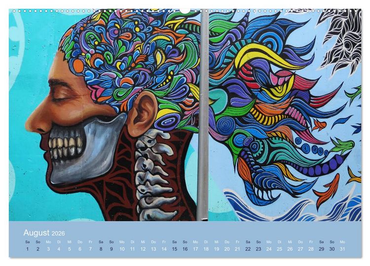 Produktbild: Mexikanische Graffitis (Wandkalender 2026 DIN A2 quer), CALVENDO Monatskalender