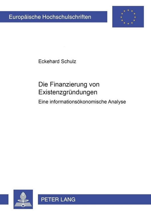 Produktbild: Die Finanzierung von Existenzgründungen