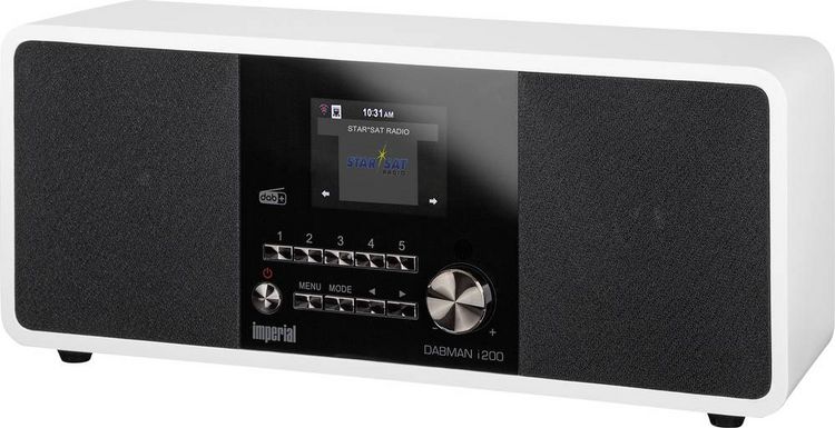 Produktbild: Imperial Dabman i200 Internet Tischradio DAB+, UKW, Internet AUX, USB, Internetradio Wei&szlig;