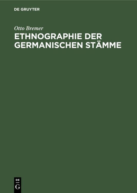 Produktbild: Ethnographie der germanischen St&auml;mme