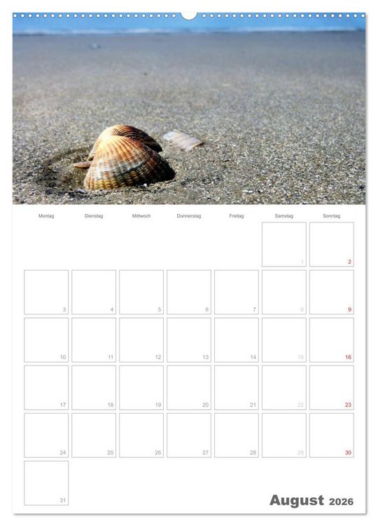 Produktbild: D&auml;nemarks Westk&uuml;ste (Wandkalender 2026 DIN A2 hoch), CALVENDO Monatskalender