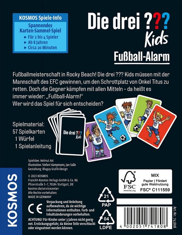 Produktbild: Die drei ??? Kids Fu&szlig;ballalarm