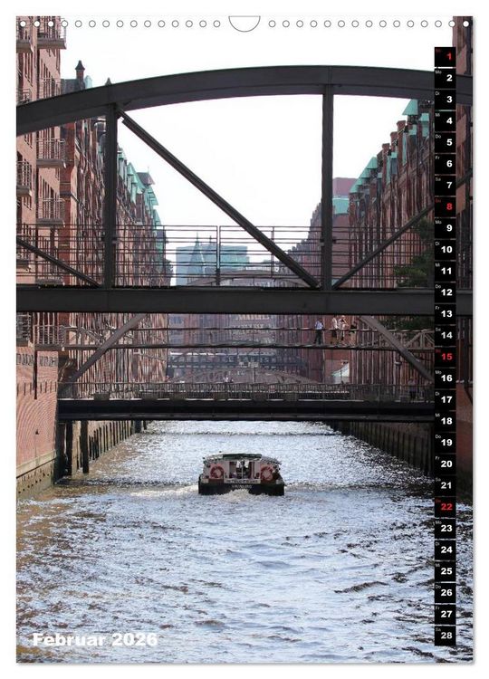 Produktbild: HAMBURG - Ansichten (Wandkalender 2026 DIN A3 hoch), CALVENDO Monatskalender