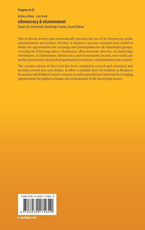 Produktbild: EDemocracy & eGovernment