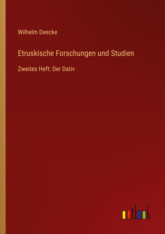 Produktbild: Etruskische Forschungen und Studien