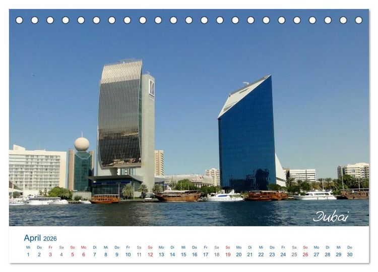 Produktbild: Vereinigte Arabische Emirate (Tischkalender 2026 DIN A5 quer), CALVENDO Monatskalender