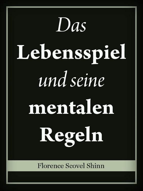 Produktbild: Das Lebensspiel und seine mentalen Regeln