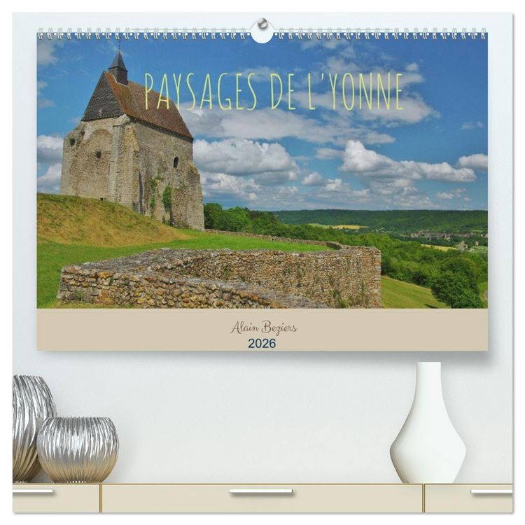 Produktbild: Paysages de l'Yonne (Calendrier mural 2026 DIN A2 vertical) calendrier de bureau