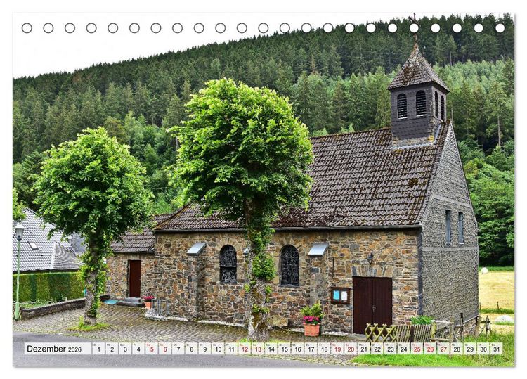 Produktbild: Kirchen und Kapellen rund um Simmerath (Tischkalender 2026 DIN A5 quer), CALVENDO Monatskalender