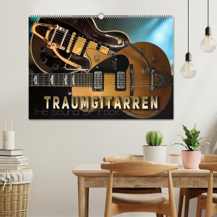 Produktbild: Traumgitarren - the Sound of Rock (Wandkalender 2026 DIN A2 quer), CALVENDO Monatskalender