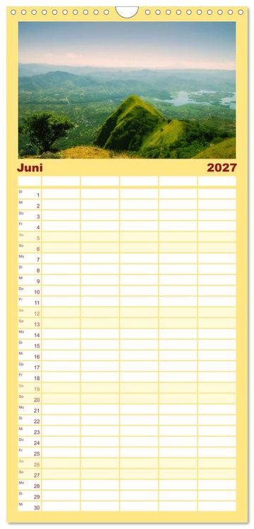 Produktbild: Familienplaner 2027 - El Salvador - Unber&uuml;hrte und wundersch&ouml;ne Natur. mit 5 Spalten (Wandkalender, 21 x 45 cm) CALVENDO