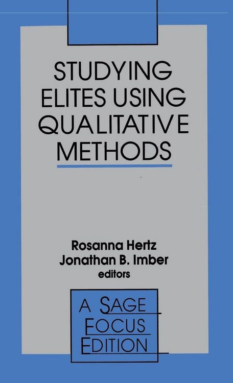Produktbild: Studying Elites Using Qualitative Methods